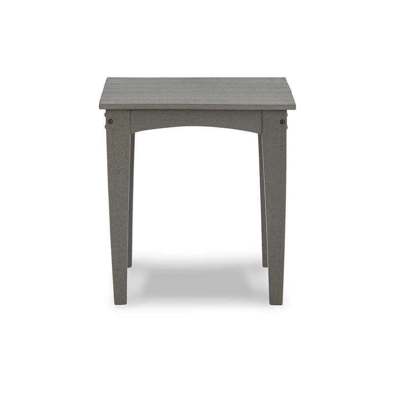 Signature Design by Ashley Visola Gray Outdoor Adirondack Chair and End Table - 31"W x 33"D x 37"H