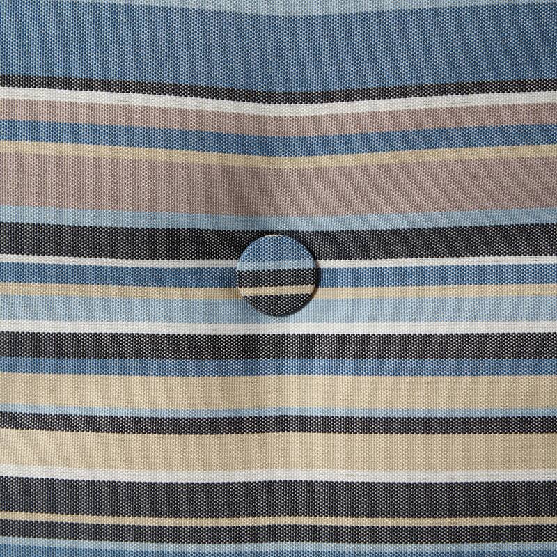 Outdoor Lightweight Striped Chaise Lounge Pad