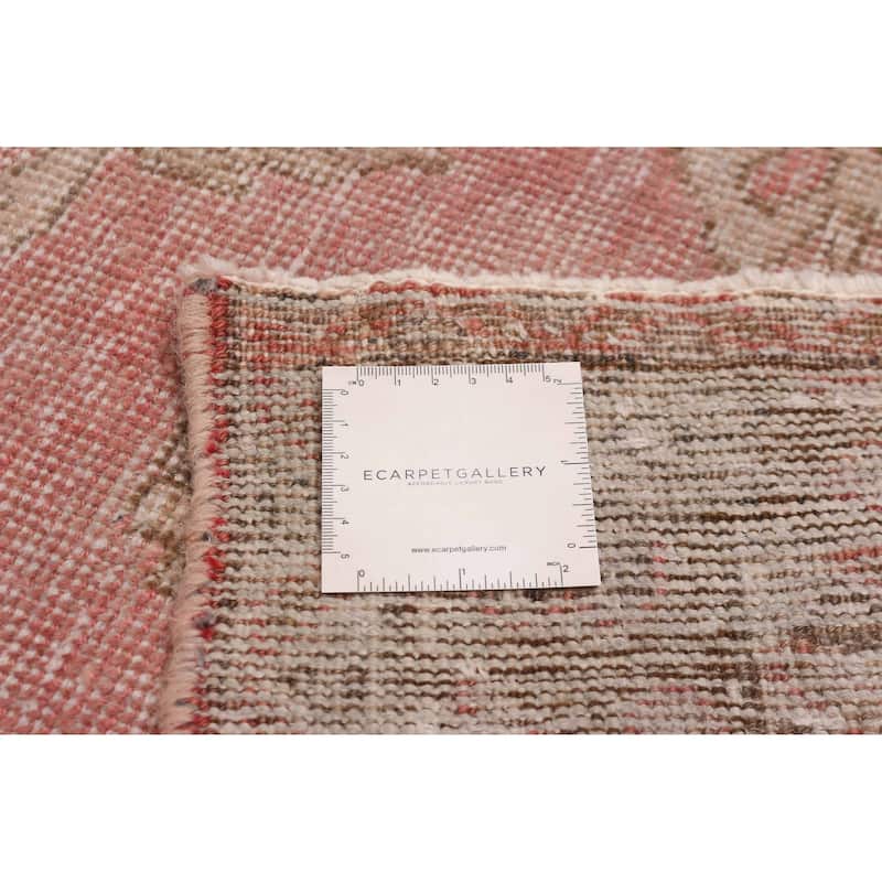 ECARPETGALLERY Hand-knotted Antalya Vintage Light Red Wool Rug - 4'7 x 8'8