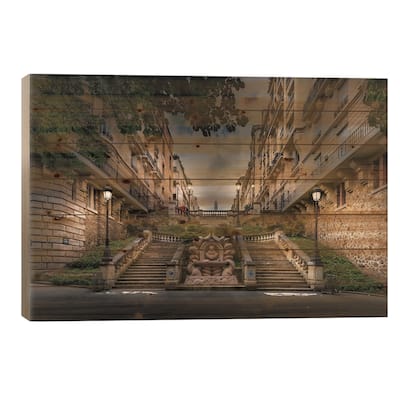 Avenue De Camoens, Paris Print On Wood by Jérôme Labouyrie - Multi-Color
