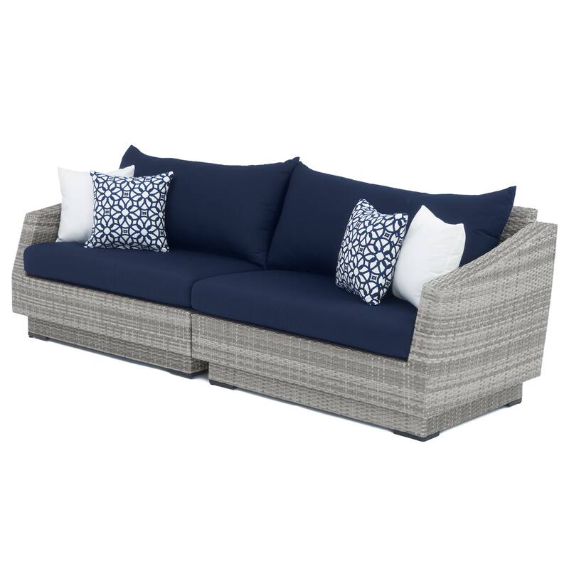 Cannes Deluxe 8 Piece Sunbrella Outdoor Patio Sofa & Club Chair Set