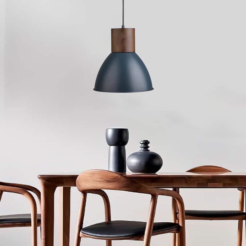 11.6” Kitchen light fixture blue hanging light matel pendant for light