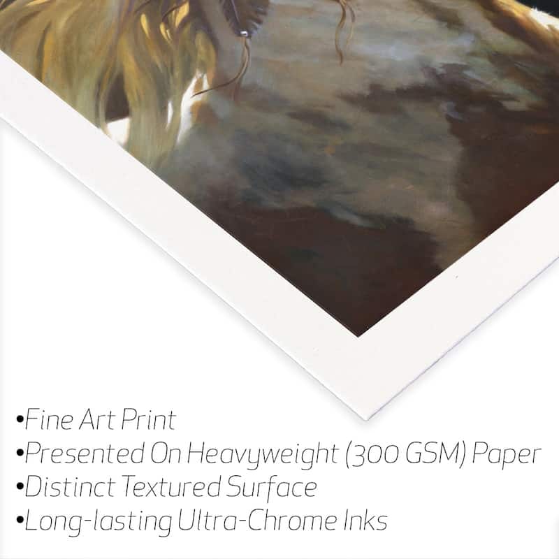 Spirit Horse Fine Art Paper Print by Carolyne Hawley - Multi - 24x24