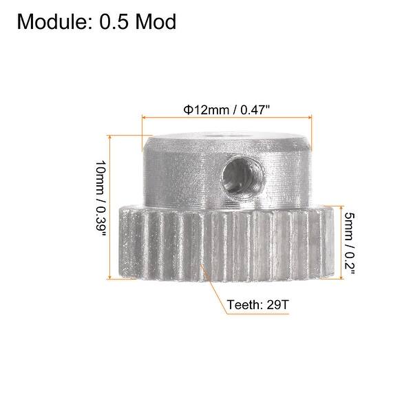 Step Spur Gear 3mm Inner Hole 29T Mod 0.5 Aluminum Alloy Motor Gear ...