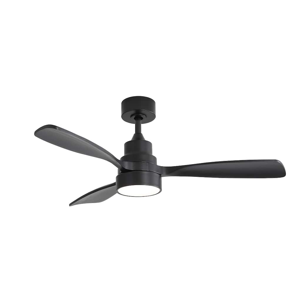 Smart 48-inch App Controlled Ceiling Fan with Light, DC Motor, 3-Color Dimmable LED, Timer, and Reversible Airflow