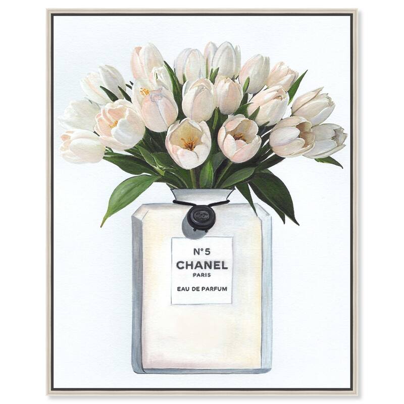 Doll Memories - Floral Happiness Canvas by Art Remedy - Silver - 20" x 24"