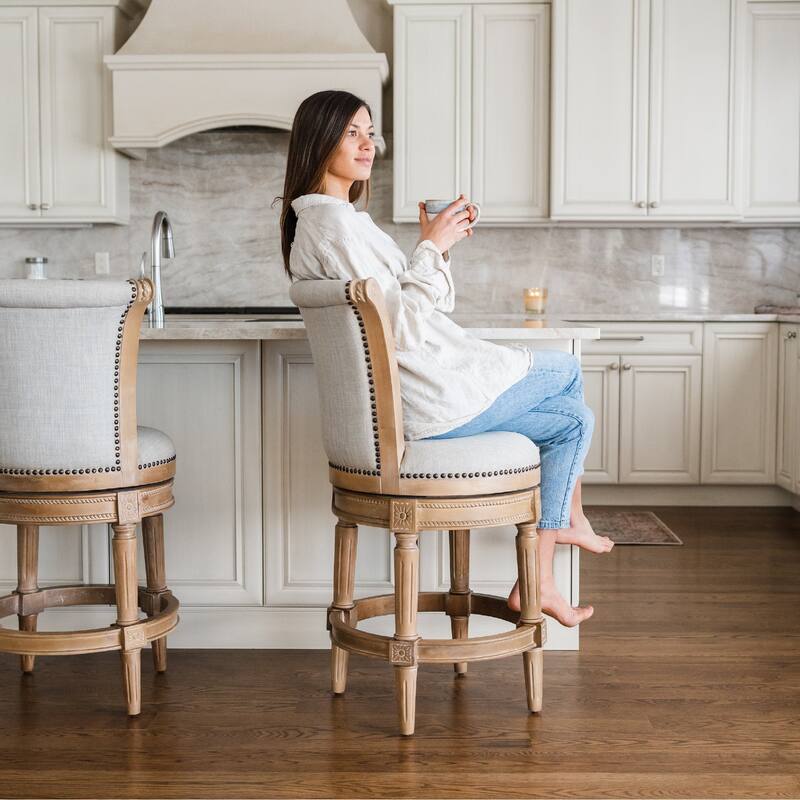 Maven Lane 26" Pullman Swivel Counter Height Kitchen Stool