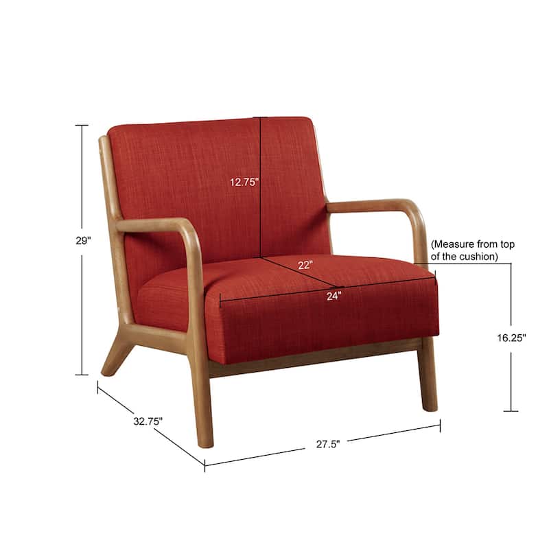 INK IVY Novak Mid Century Modern Accent Armchair