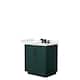 Option Green, Black Trim, White Quartz Top
