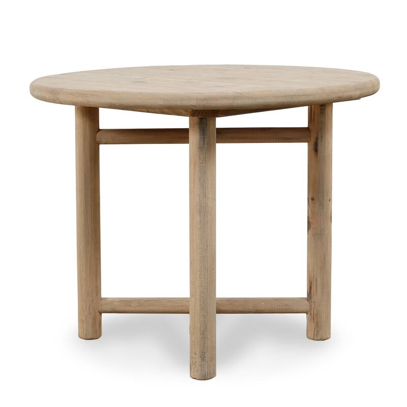 Artissance Capri Round Side Table Weathered Natural 31x31x24H - Wood