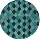 preview thumbnail 22 of 39, Randall Handmade Geometric Moroccan Wool Area Rug Teal - 8' Round