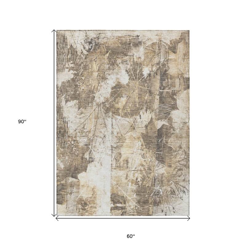 Tane Graceful Floral Weather Resistant Classic Meets Modern Outdoor Rug