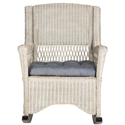 SAFAVIEH Aria Antique Grey Rocking Chair - 28.3" x 35.4" x 40.1"