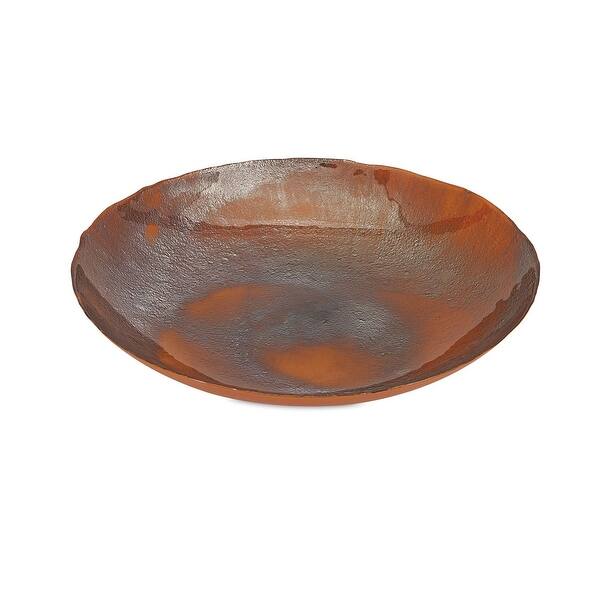 IMAX Home 83283 Persimmon Glass Decorative Plate with Stand by Trisha -  Orange - Bed Bath & Beyond - 27547229