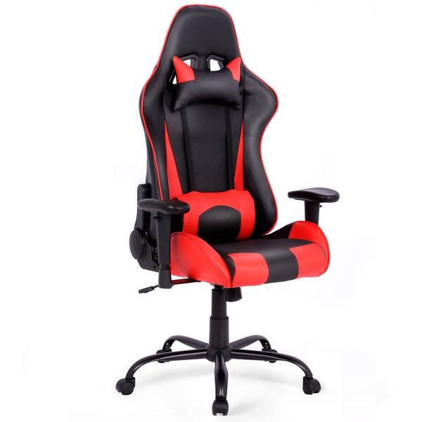 Shop Costway Gaming Chair Racing High Back Office Chair W Lumbar