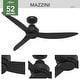 preview thumbnail 7 of 18, Hunter 52" Mazzini Ceiling Fan, Handheld Remote - ENERGY STAR - Casual Modern - Damp Rated!