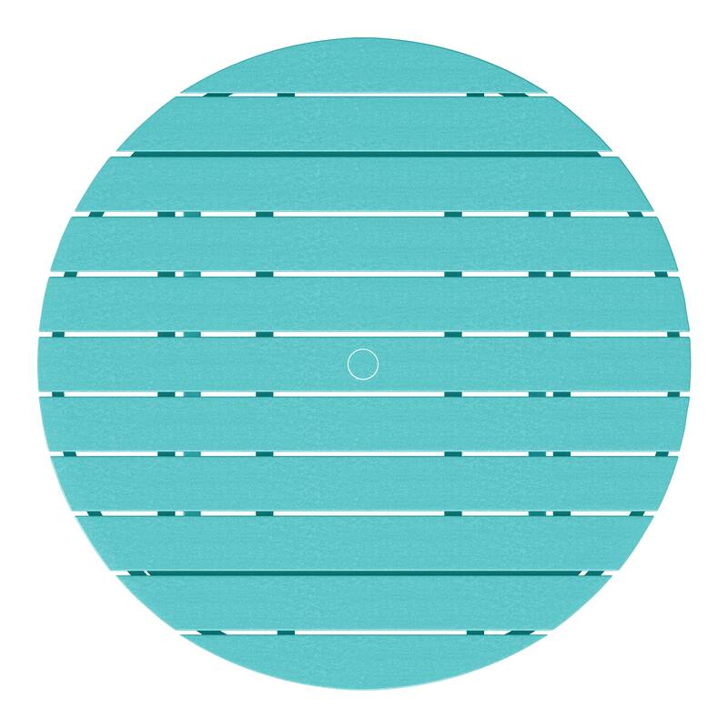 Polytrends Laguna Kids Outdoor 38" Round Poly Dining Table for Children
