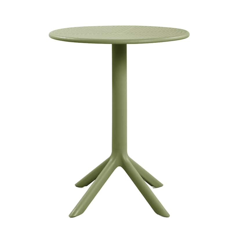 Christopher Knight Home - Arno Modern 3-Piece Outdoor & Indoor Patio Bistro Set with Dining Chairs & Compact Round Bistro Table