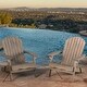 preview thumbnail 64 of 71, Hanlee Outdoor Rustic Acacia Wood Folding Adirondack Chair (Set of 2) by Christopher Knight Home Grey