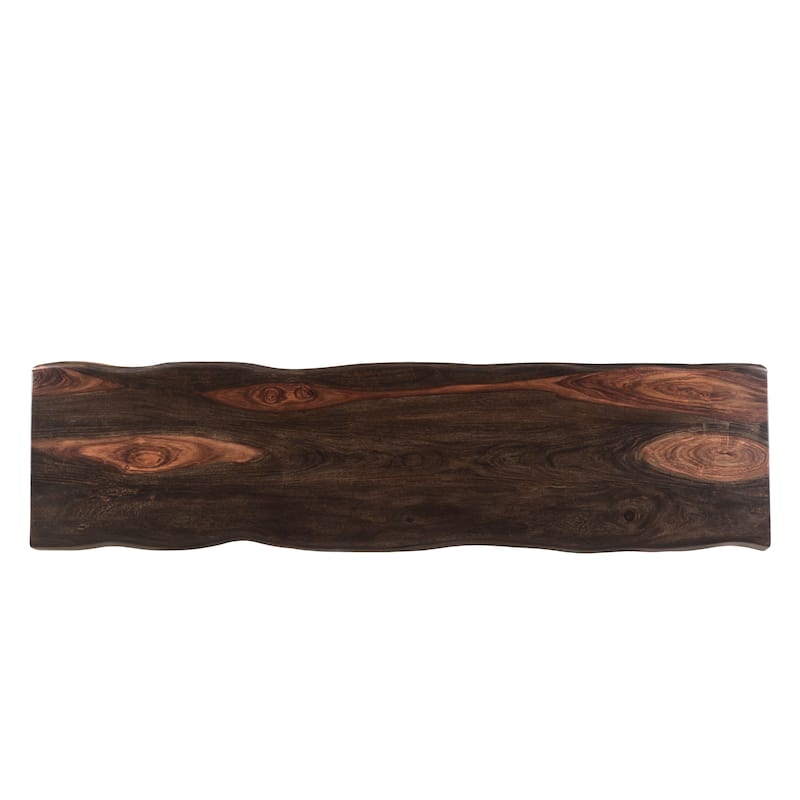 Sienna Live Edge Wave Dining Bench