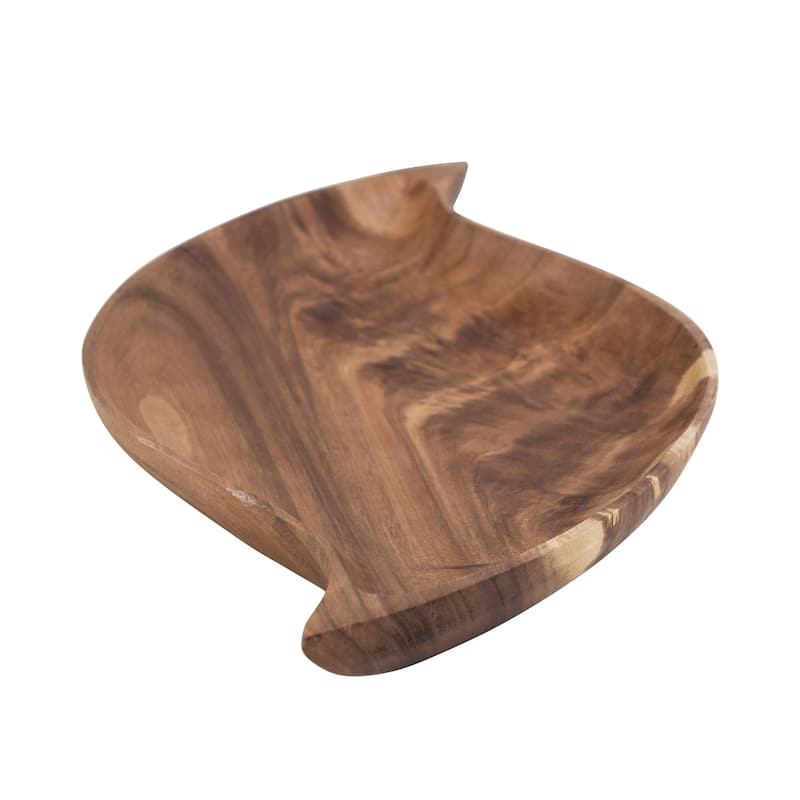 Acacia Wood Tray, Abstract Shaped