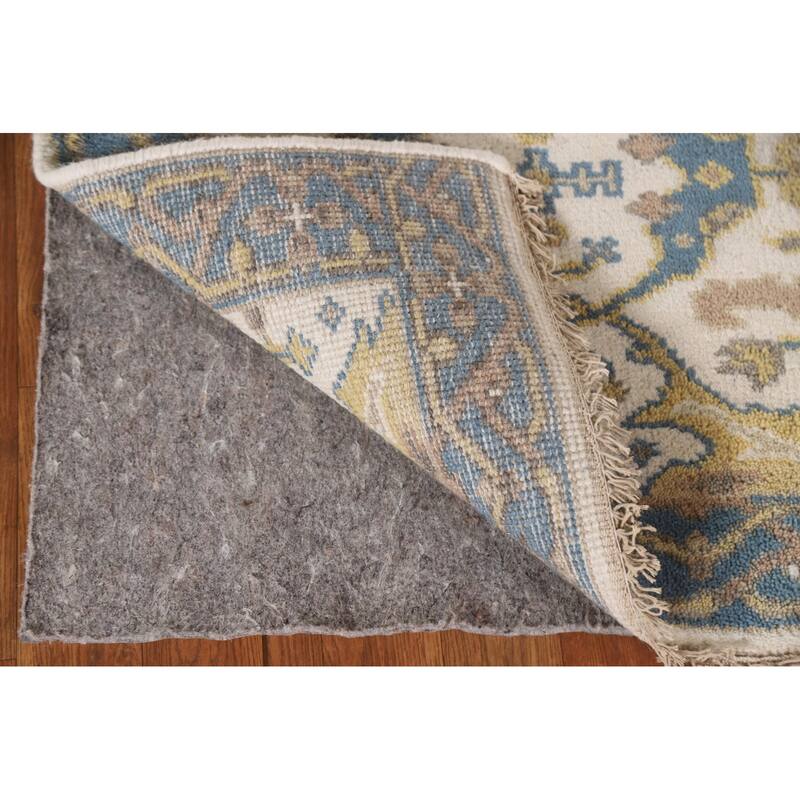 Ivory / Beige Oushak Oriental Runner Rug Handmade Wool Carpet - 2'7"x 7'11"