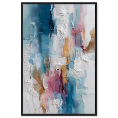 Petal Pink and Ocean Blue I Canvas by Art Remedy