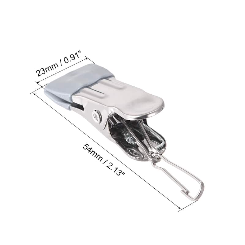 Uxcell Laundry Clips with Buckle, Stainless Steel Hanging Hooks