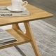 preview thumbnail 11 of 38, Roundhill Furniture Arona Mid-Century Modern Wood 3-Piece Coffee Table Set