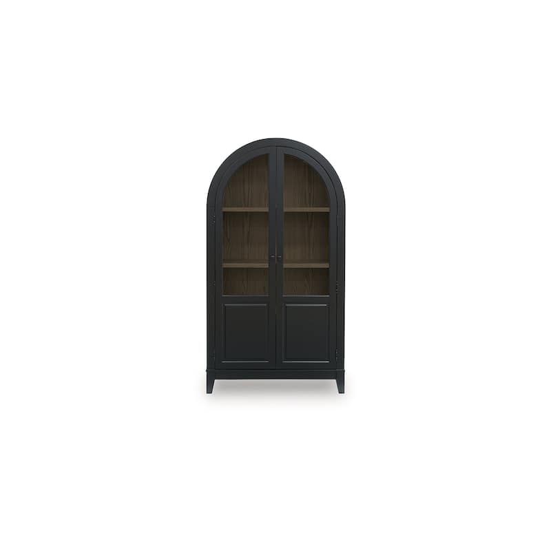 Signature Design by Ashley Dagandale Black/Brown Accent Cabinet - 40" W x 16" D x 74.13" H