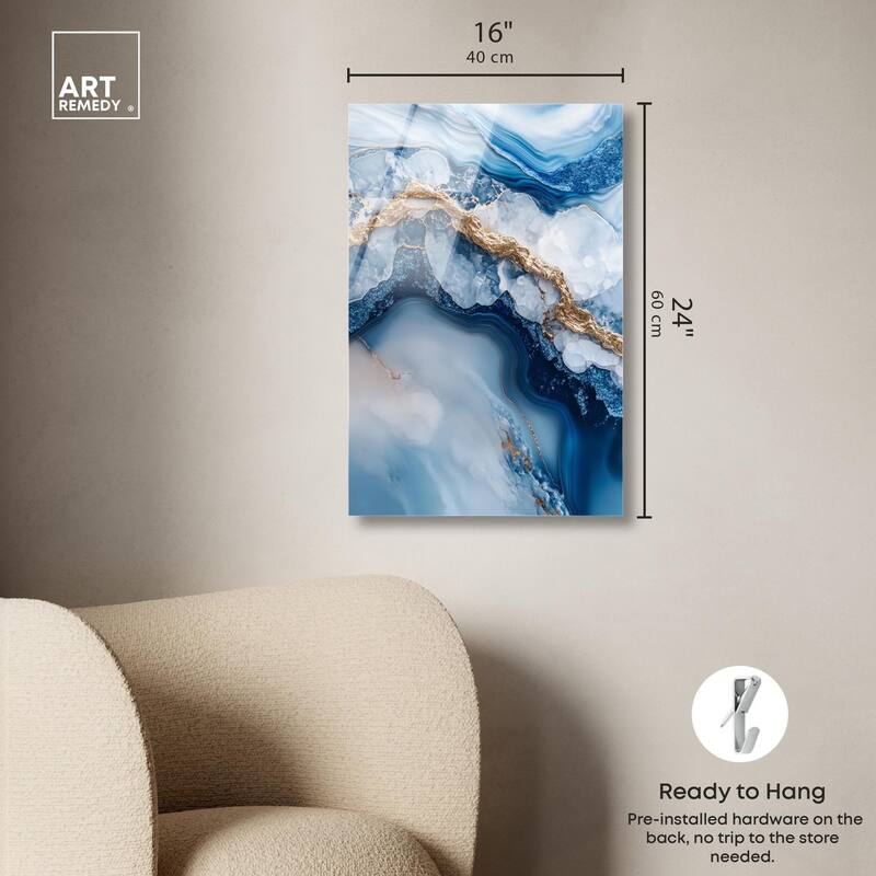 Molten Topaz II Acrylic by Art Remedy, Ready to Hang