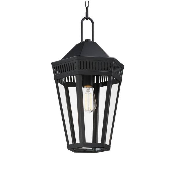 slide 2 of 4, Maxim 30596CL Oxford 10" Wide Outdoor Mini Pendant Black