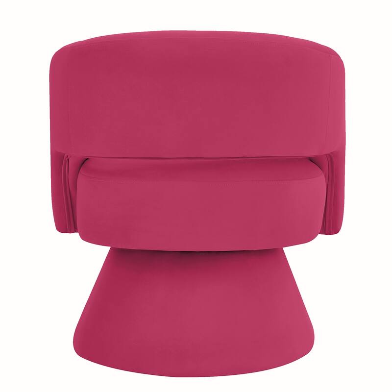 360 Degree Velvet Swivel Barrel Chair