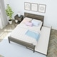 preview thumbnail 10 of 28, Max and Lily Full-Size Bed with Panel Headboard and Trundle