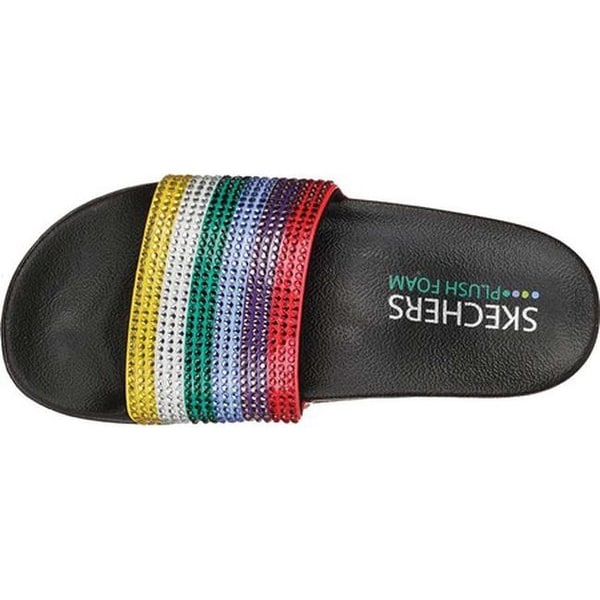 skechers women's pop ups slide sandal