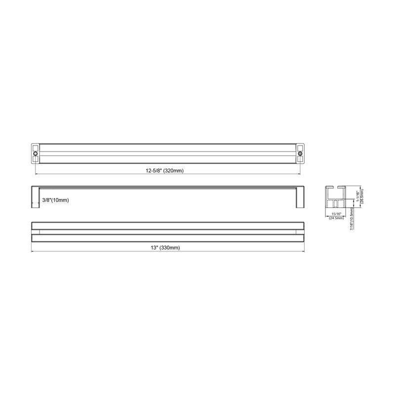 Dowell Series 3137 Handles (320mm/12.6" CTC), 3 Pack