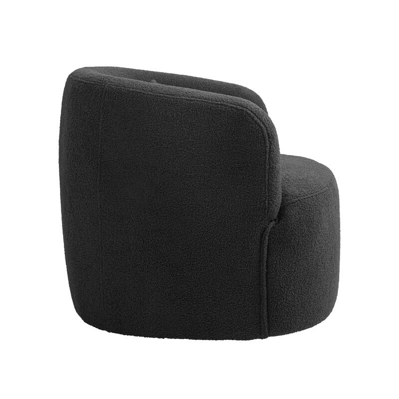Single Accent Chair Teddy Swivel Barrel Chairs
