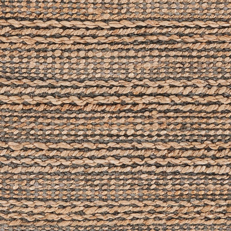 Sevita Interwoven Gray Organic Jute Reversible Accent Rug - 2'0" x 3'0"