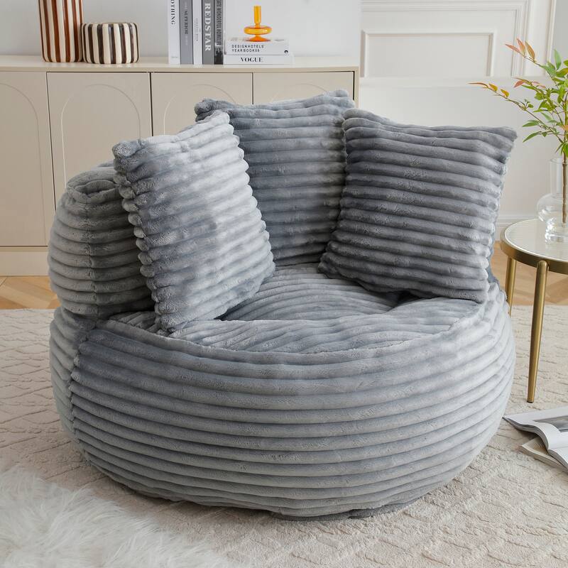Fabric Large Chair Accent Sofa Lounge Floor Sofa