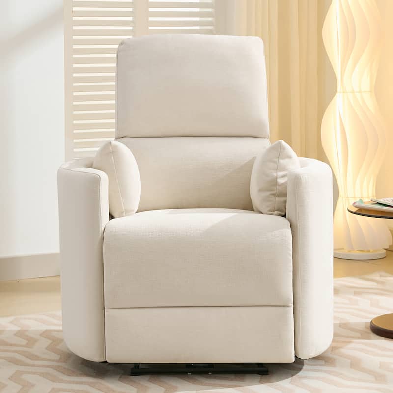Chenille Power Recliner, 3-position Reclining Chair