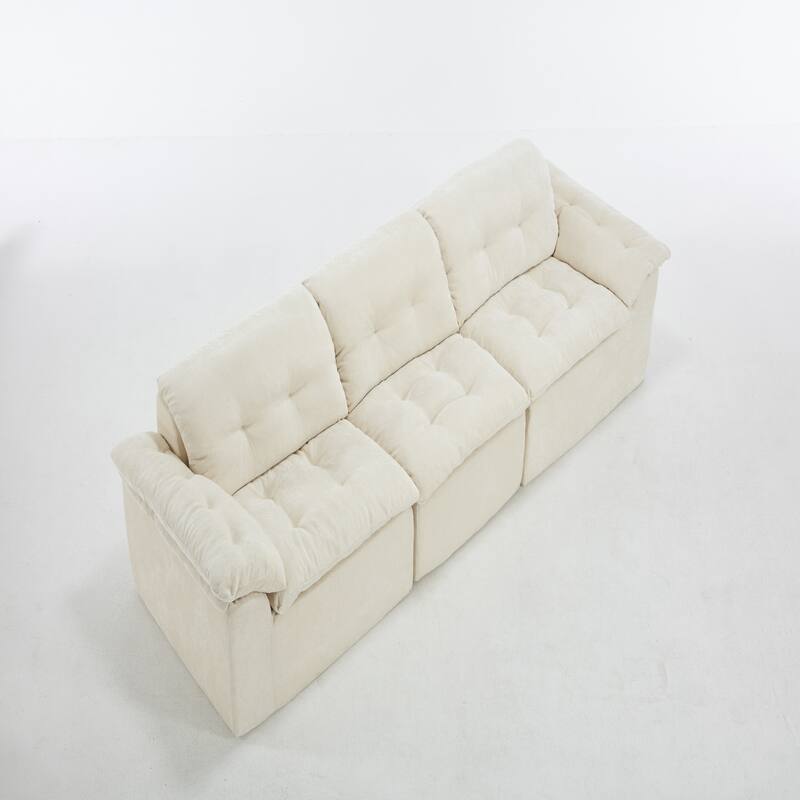 Modular Convertible Cushioned Sleeper Sofa Set