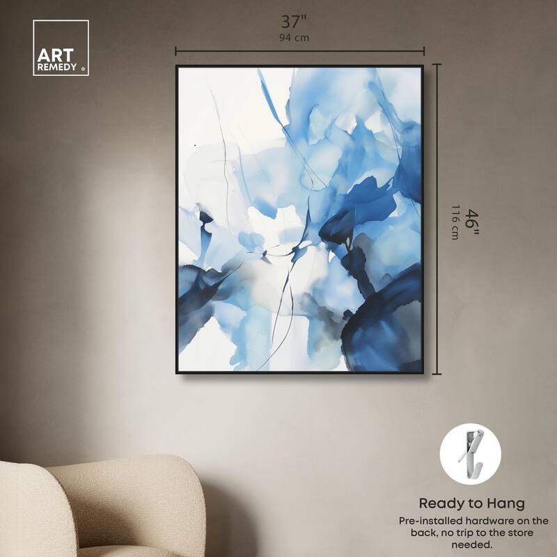 Fleur Bleue II Canvas by Art Remedy