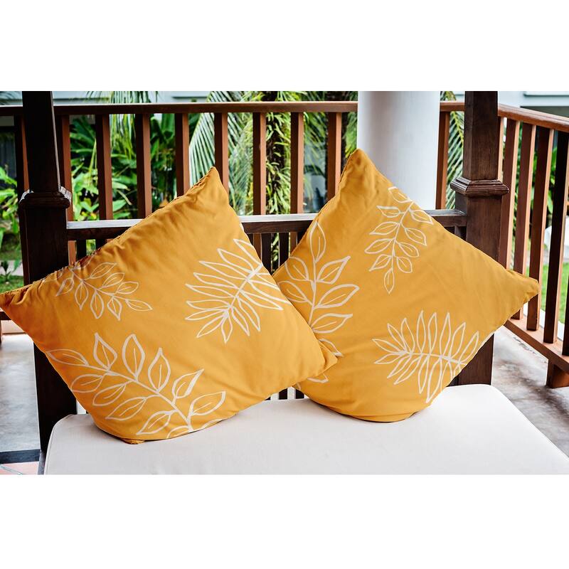 Fern Leaves Decorative Indoor/Outdoor Pillow