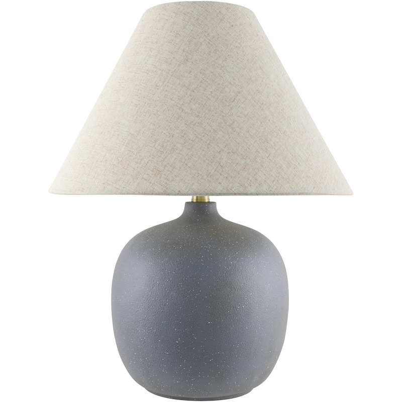 Livabliss Makurdi Traditional Accent Table Lamp - 23"H x 17"W x 17"D - Dark Gray