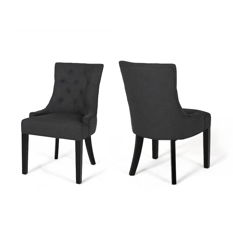 Christopher Knight Home Cheney Contemporary Tufted Dining Chairs (Set of 2) - 21.50" L x 25.00" W x 36.00" H