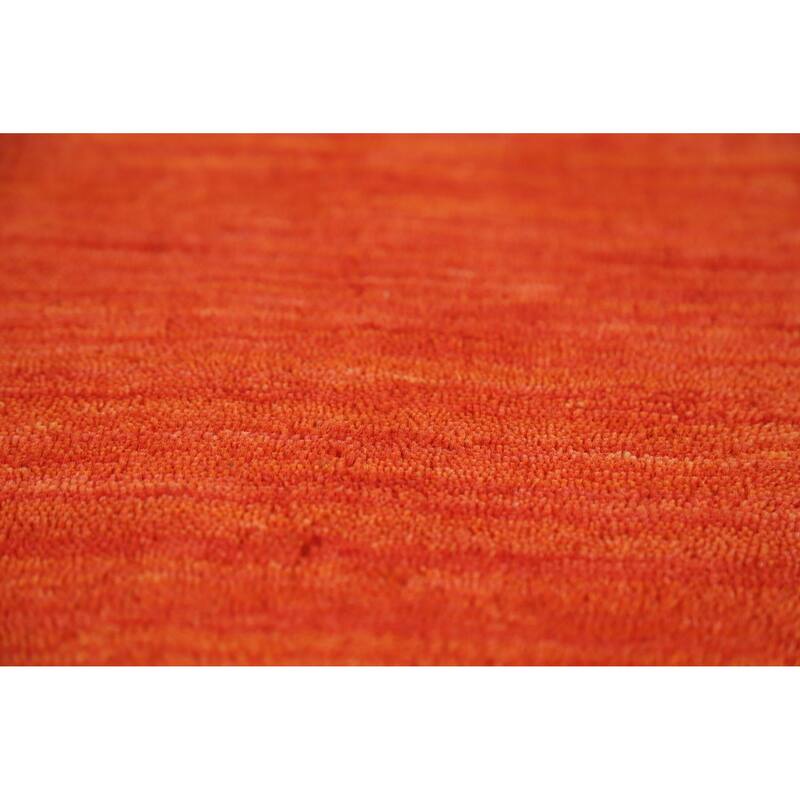 Hand Knotted Oriental 100% Wool Carpet Tribal Animal Pictorial Oranges & Rust Gabbeh Area Rug - 6' 6'' X 4' 6''