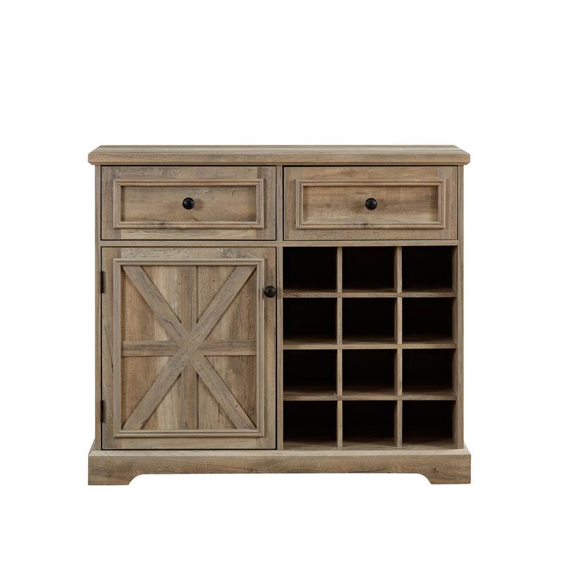 Buffet Sideboard with 2 Drawers and Removable Shelves