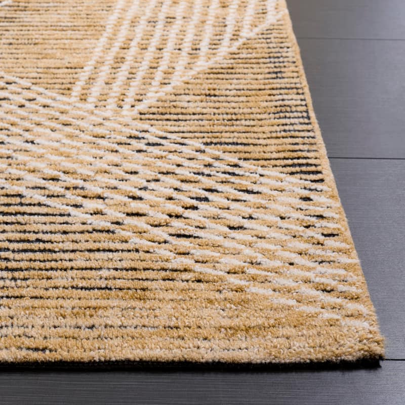 SAFAVIEH Handmade Ebony Landa Wool Rug