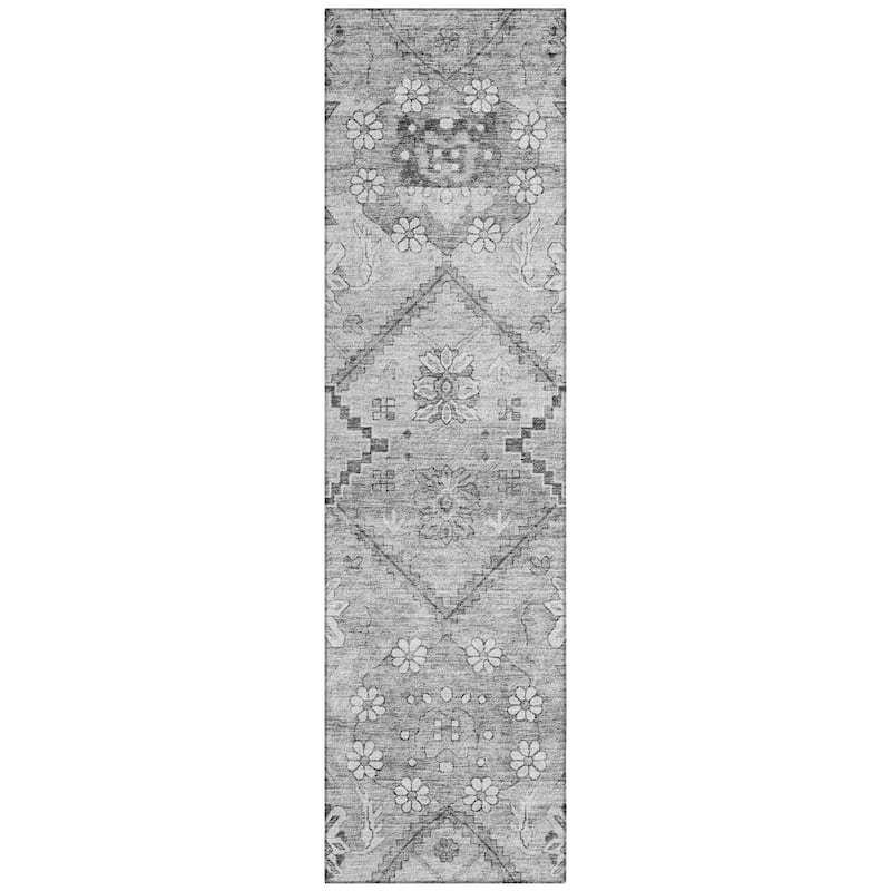 Machine Washable Indoor/ Outdoor Chantille Tribal Garden Rug
