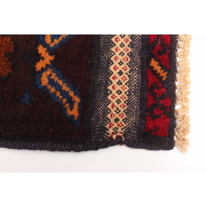 ECARPETGALLERY Hand-knotted Teimani Red Wool Rug - 3'7 x 6'0